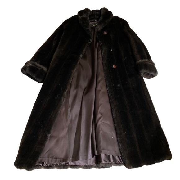 Luxurious Black Teddy Coat - Size 12 - Picture 3 of 7